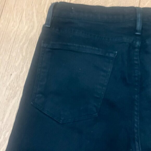 FRAME Le Skinny de Jeanne Mid Rise Zip Fly Stretch Dark Green Wash Size 29 - Picture 2 of 10